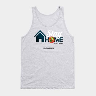 stay home stay safe Tank Top